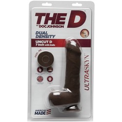 The D - Uncut D - 7 Inch With Balls - Ultraskyn - Chocolate