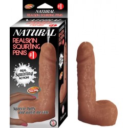 1 Natural Realskin Squirting Penis - Brown