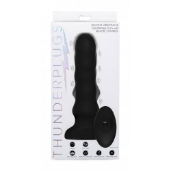 Silicone Vibrating &amp; Squirming Plug With Remote Control