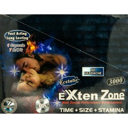 Ecstatic Exten Zone 3000 Male Enhancement 30ct Display
