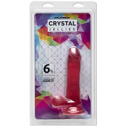 Crystal Jellies - 6.5 Inch Slim Cock With Balls