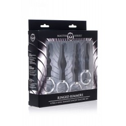 4 Piece Silicone Anal Ringed Rimmer Set
