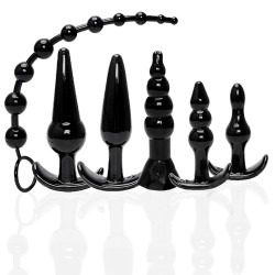 The 9's Try-Curious Anal Plug Kit - Black