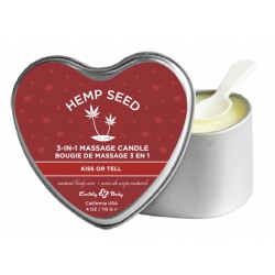 Heart Candle 3-N-1 Kiss or Tell 4 Oz
