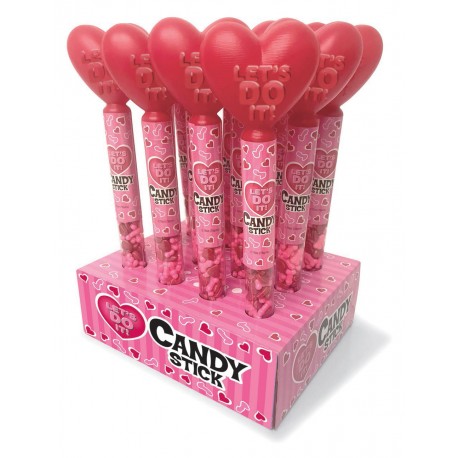 Let's Do It Candy Stick Display - 12 Count