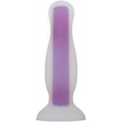 Luminous Glow-in-the-Dark Butt Plug - Medium - Purple