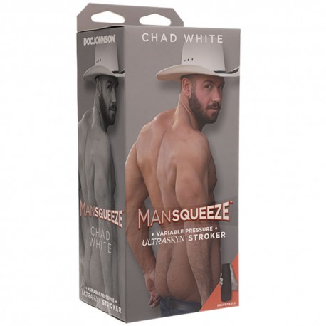 Man Squeeze - Chad White - Ultraskyn Stroker -  Ass