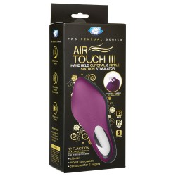 Pro Sensual Air Touch III Hand Held Clitoral and Nipple Stimulator - Plum