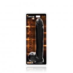 14 Inch Exxxtreme Dong With Suction &amp; Balls - Black
