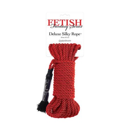Fetish Fantasy Series Deluxe Silky Rope - Red 