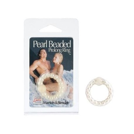 Pearl Beaded Prolong Ring - White 