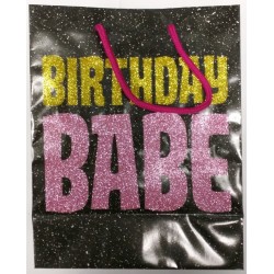 Birthday Babe Glitter Embellished Gift Bag