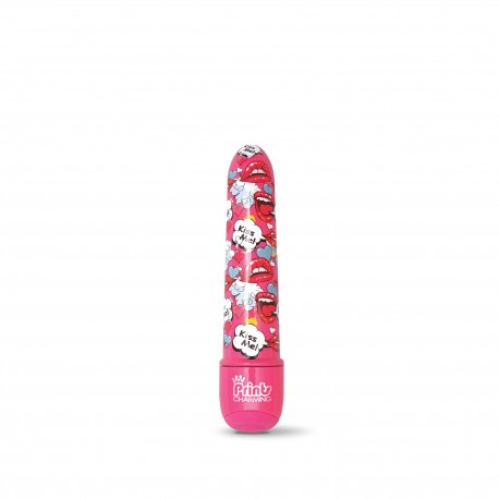 Prints Charming Pop Tease 5 Inch Mini Vibe - Kiss Me - Pink