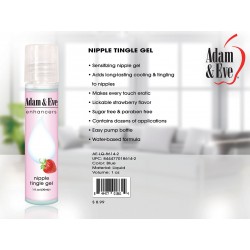 Adam and Eve Enhancer - Nipple Tingle Gel -  1 Oz / (30ml)