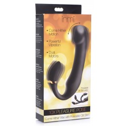 10x Pleasure Pose Come Hither Silicone Vibe With Poseable Clit Stim