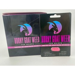 Horny Goat Weed for Women -  24 Count Display - Single Capsule Blister