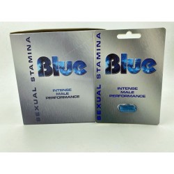 Sexual Stamina Blue Intense Male Performance Pill  24 Count Display - Single Capsule Blister