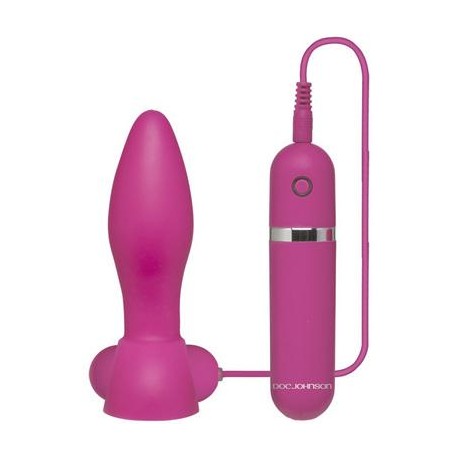 Platinum Premium Silicone -  the Touch Vibrating Plug -  Pink