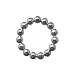 Meridian 2-inch Stainless  Steel Beaded Cockring 