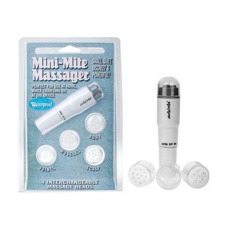 Mini Mite Massager - White