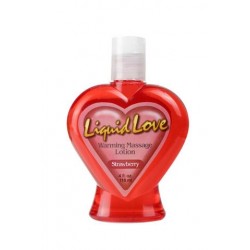 Liquid Love Warming Massage Lotion Strawberry - 4 oz.