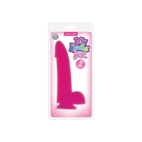 Jelly Rancher Smooth Rider Dong - 6 Inches - Pink 