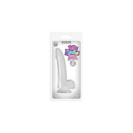 Jelly Rancher Smooth Rider Dong - 5 Inches - Clear 
