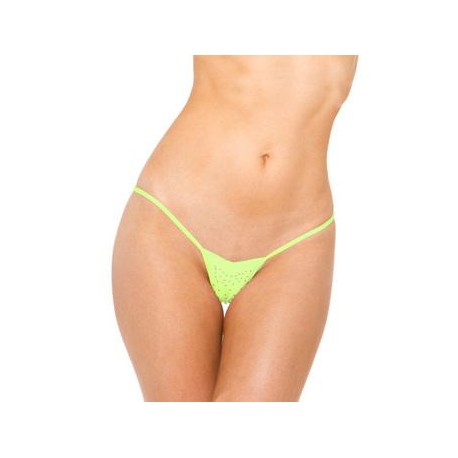 V-front Thong - Neon Green -  One Size 