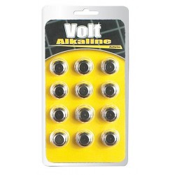 Volt Alkaline Batteries Ag-13 - 12 Pack