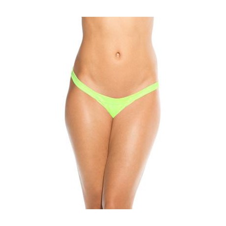 Wide Strap Panty - Neon Green  - One Size 