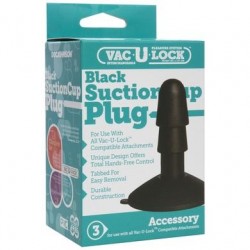Vac-u-lock Black Suction Cup Plug 