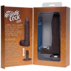 The Realistic Cock - Ur3 Slim  - Black - 9-inch 