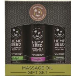 Massage Oil Gift Set - Skinny Dip, Naked in the Woods, and Guavalava 2 Oz. Each