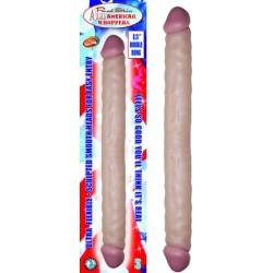 All American Whopper Double Dong 13 Inch Flesh