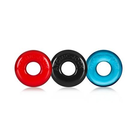 Ringer Cockring 3 Pack - Small - Multicolor 