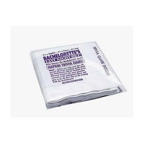 Bachelorette's Last Night Out Out Napkin Trivia Game - 25 Pack 