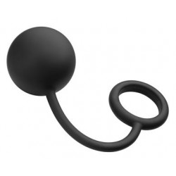 Tom of Finland Silicone Cock Ring with Heavy  Anal Ball 