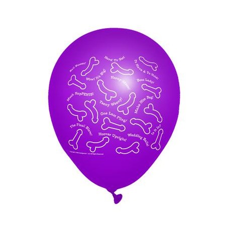 Risque Bachelorette Party 11-Inch Latex Balloons - 8 Count