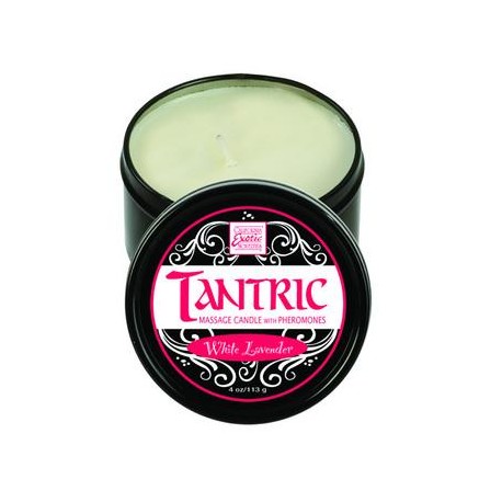 Tantric Soy Massage Candle With Pheromones - White