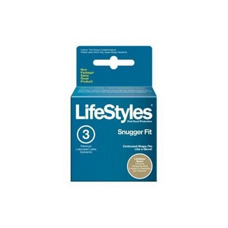Lifestyles Snugger Fit Condoms - 3 Pack