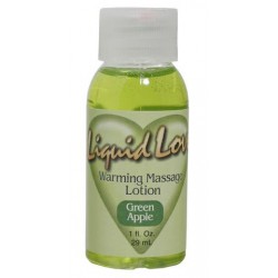 Liquid Love Warming Massage Lotion Green Apple - 1 oz.