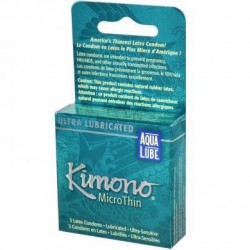 Kimono Micro Thin Ultra Lubricated Condoms - 3 Pack 