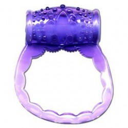 Purple Vibrating Cock Ring 
