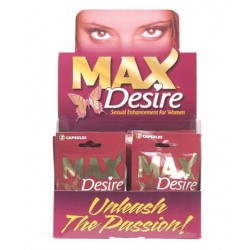 Max Desire 2 Pill Packs - 24 Piece Display  Women