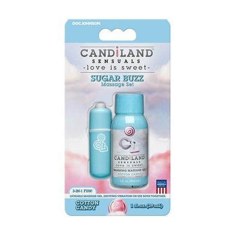 Candiland Sensuals - Sugar Buzz Massage Set - Cotton Candy