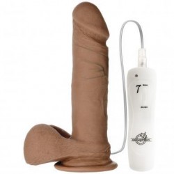 The Realistic Cock UR3 Vibrating 6-inch - Brown