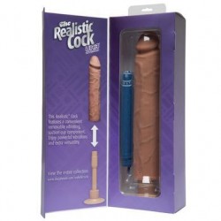 The Realistic Cock - Ur3  Vibrating - 12-inch - Brown 