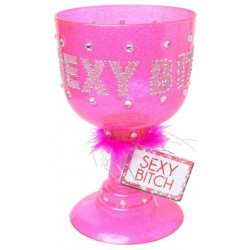 Sexy Bitch Pimp Cup - Dark Pink