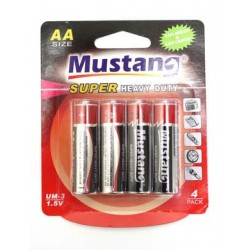 Mustang Batteries Aa 4 Pack - Super Heavy Duty 