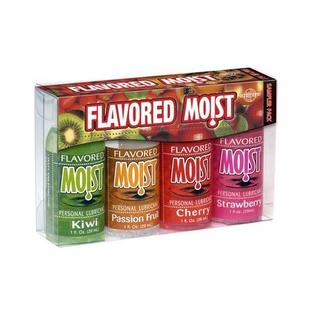 Flavored Moist Sampler Pack (4-1oz Bottles)